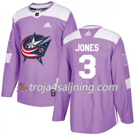 Blue Jackets tröja Seth Jones 3 Adidas 2017-2018 Lila Fights Cancer Practice Authentic - NHL Tröjor Herr Blue Jackets tröja Seth Jones 3 Adidas 2017-2018 Lila Fights Cancer Practice Authentic - NHL Tröjor Herr